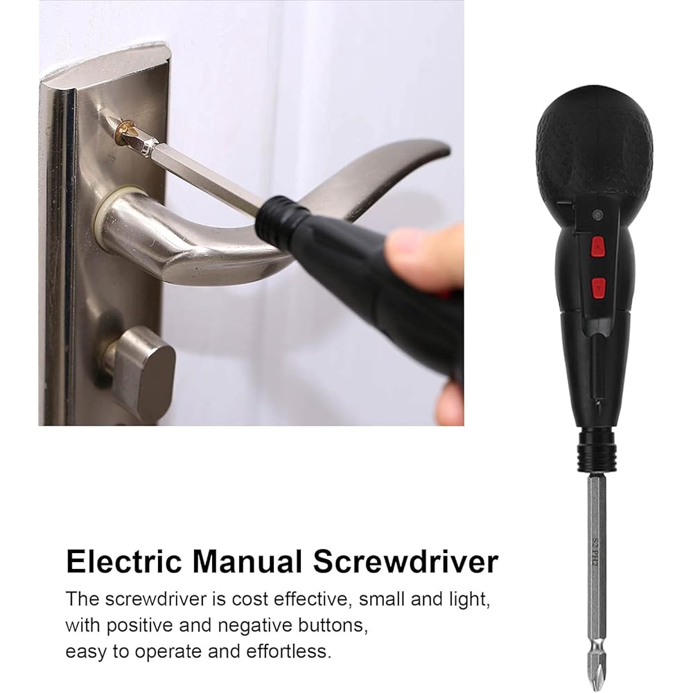 Electric Screwdriver Kit Integrated USB Rechargeable Screwdriver Mini Portable Power Drill Support CWCCW with LED Light 10W 280RPM 3.6VDC Industrial Tools XZ11048 USB Rechargeable Manual Electric Screwdriver Forward Reverse Screwdriver