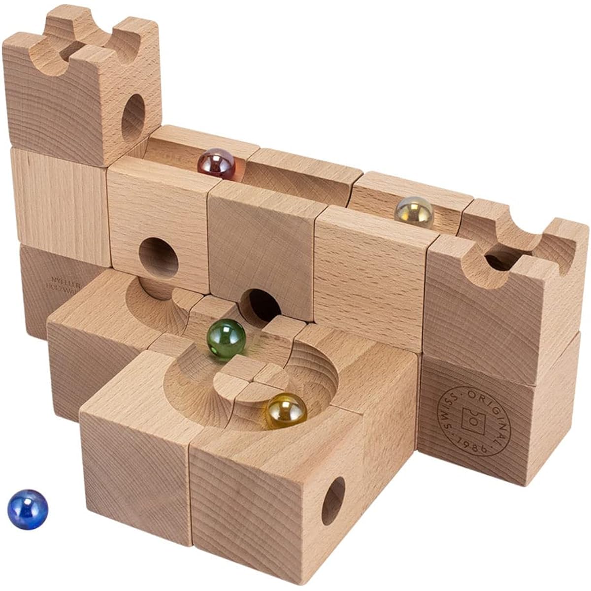 [Cuboro] Standard 16 Cuboro Standard 16 16 Cube 202 Jade Road Jade Tower Kids Wooden Toy Building Blocks Kuboro Kuboro Company Block Toy Starter Sets [Parallel Import]