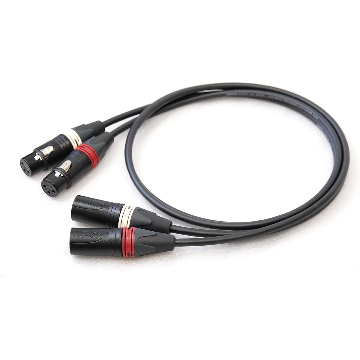 MOGAMI 2791 Red and White 2 Pair XLR Microphone Cable (7m)
