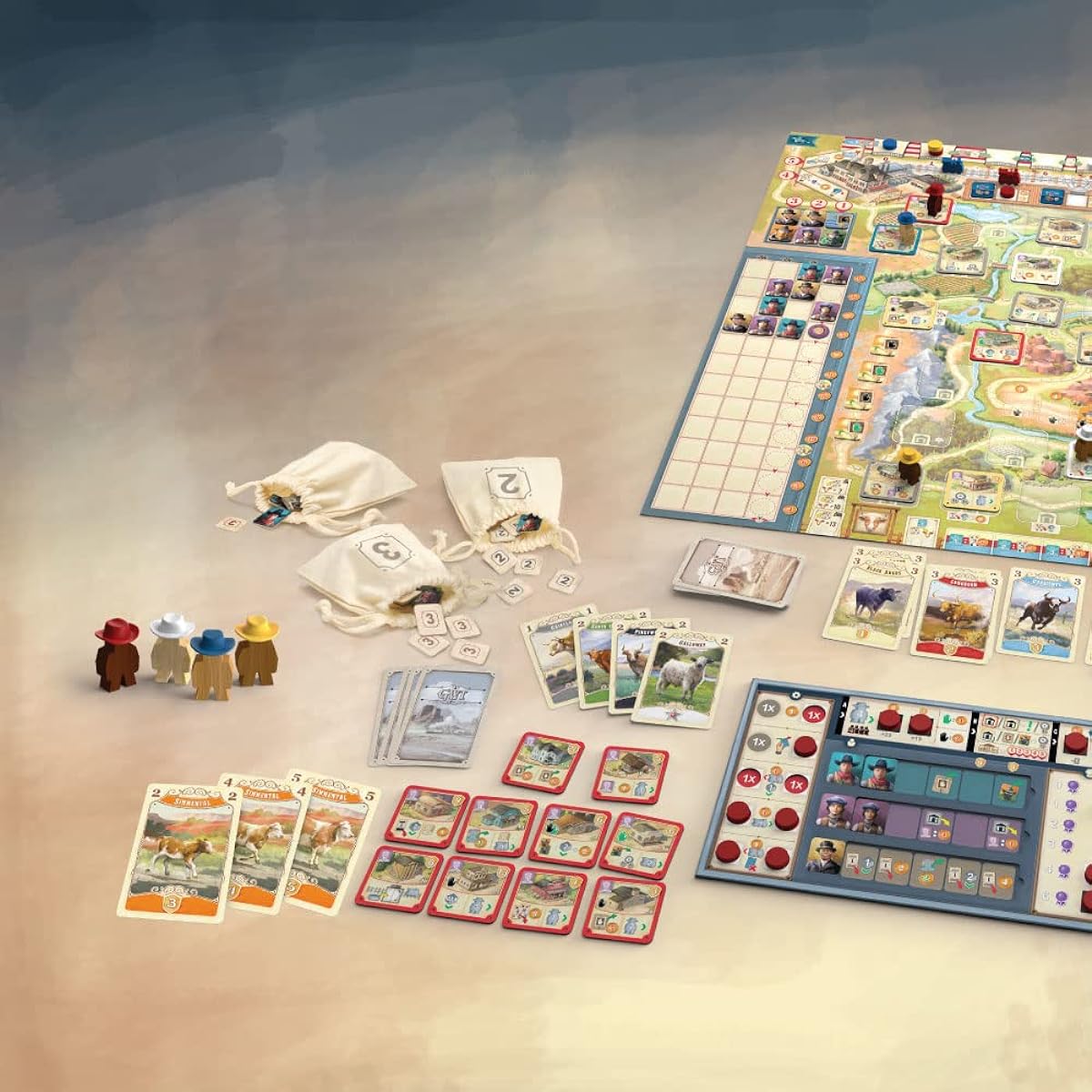 Arclight Great Western Trail 2nd Edition Japanese Version (1-4 players, 75-150 minutes, ages 12 and up) Board Game