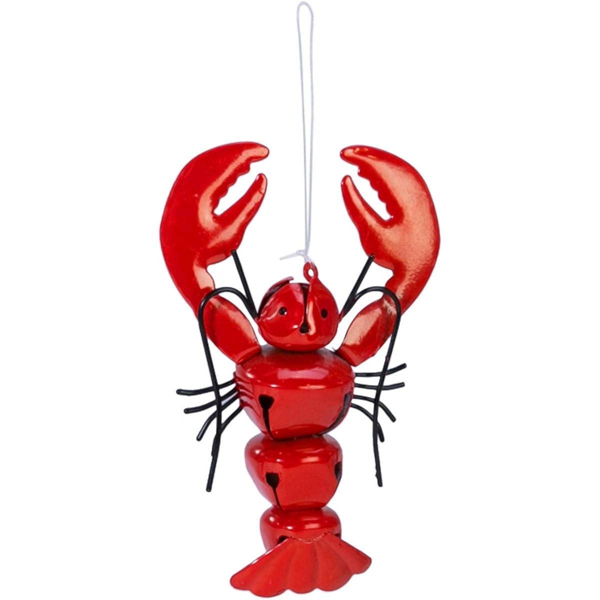 Red Lobster Jingle Bells Coastal Christmas Ornament