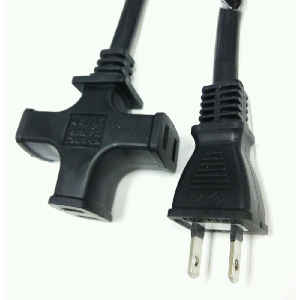 NICOH Soft Extension Cord 15A 30m Cord 3 Ports Total Up to 1500W Black NCT-1530BK