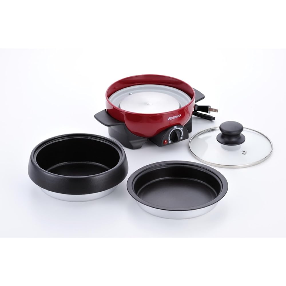 Aviterax Electric Mini Plate Grill Pot APN16G-R [Parallel Import]