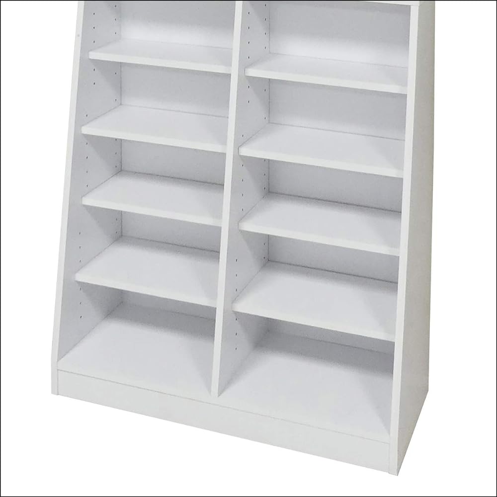 Kuroshio Shelf, Large Capacity, Width 75cm, Bookshelf, Stylish, Stable, Comic Storage, Open Rack, Thin, White