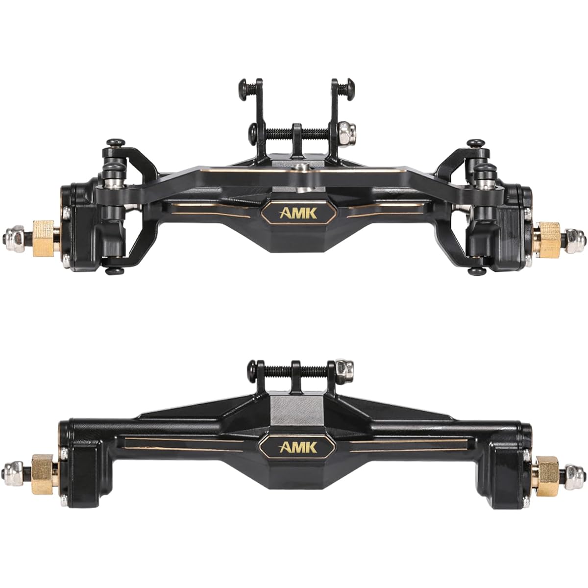 AMK TRX4M Brass Axle 180g Heavy Duty TRX4M Brass Front Rear Complete Portal Axle for 1/18 RC Crawler TRX4M Bronco Defender TRX4M Upgrade Accessories