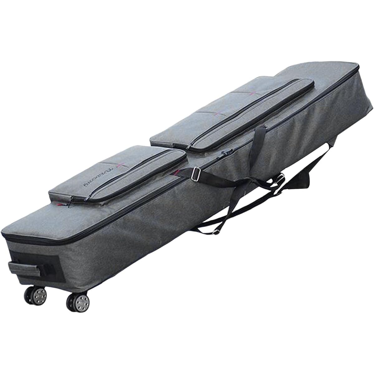 Waterproof Keyboard Bag Shockproof Padded Bag Lightweight Thick Keyboard Case, with Wheels