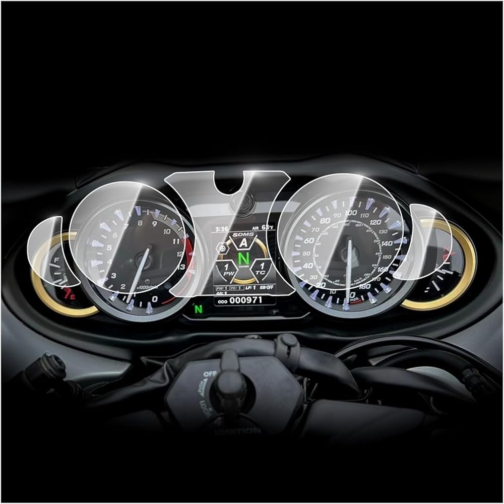 Fits Suzuki GSX1300R Hayabusa 2021 2022 Clear Motorcycle Cluster Scratch Protection Film Protector Instrument (Color : 4pc)