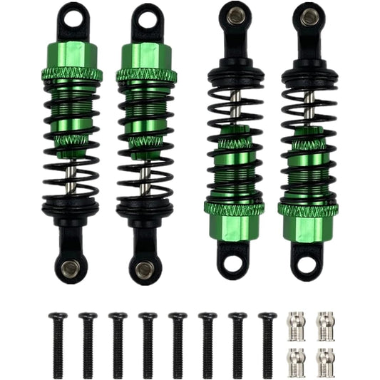 Aluminum RC Shock Absorber Damper Replacement A949-55 1/18 wltoys a959 a969 a979 k929 Upgrade Parts 4pcs/Set (Green)