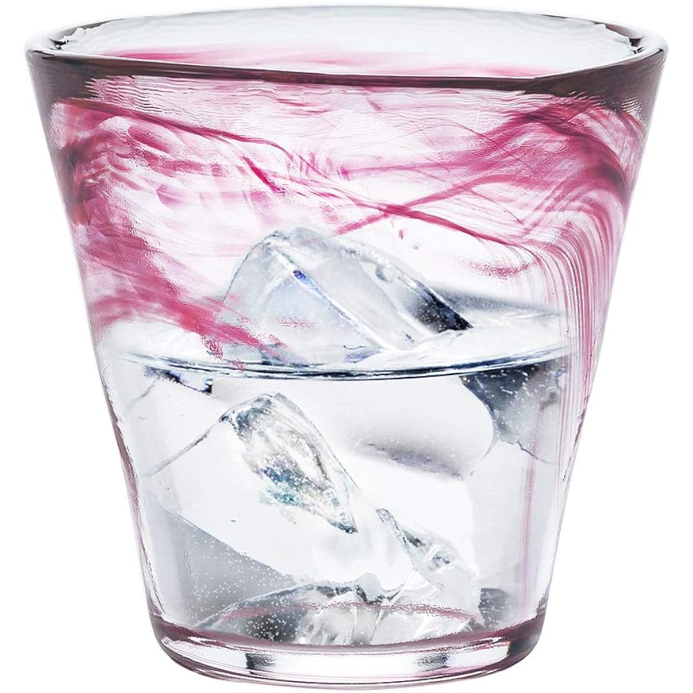 Toyo Sasaki Tumbler Japanese Glass Red 240ml 3 pieces 42902
