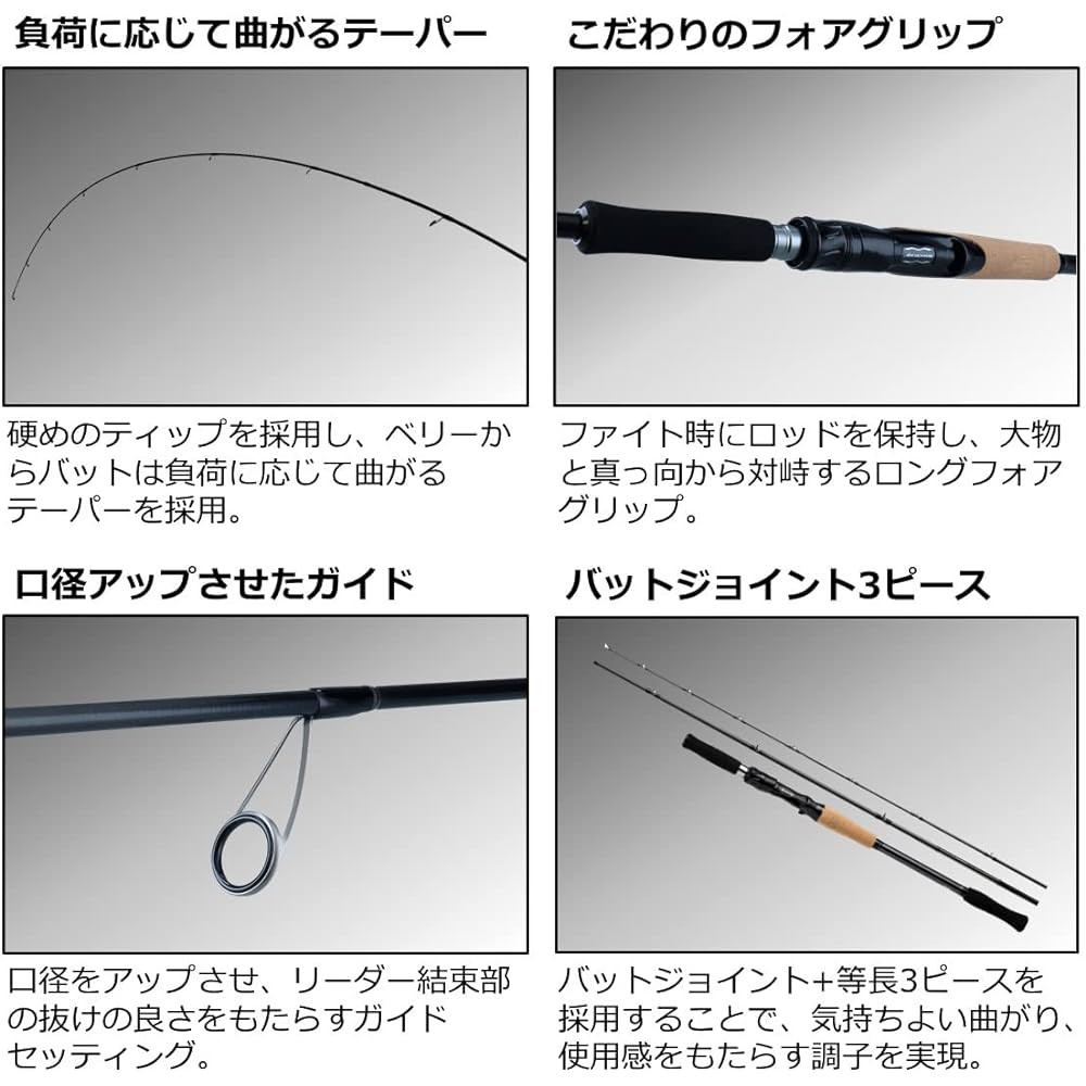 DAIWA 3-piece multi-rod PH LL (Phantom Liberalist) various
