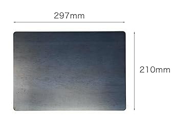 Rounded corner iron plate A4 plate thickness 6.0mm A4 size (210mm x 297mm) PL-A4-6.0