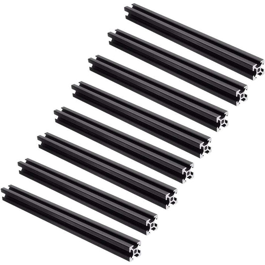 Tenlacum Pack of 8 2020 Aluminum Extrusion T Slot Profiles 20 x 20 mm - 3D Printer & CNC