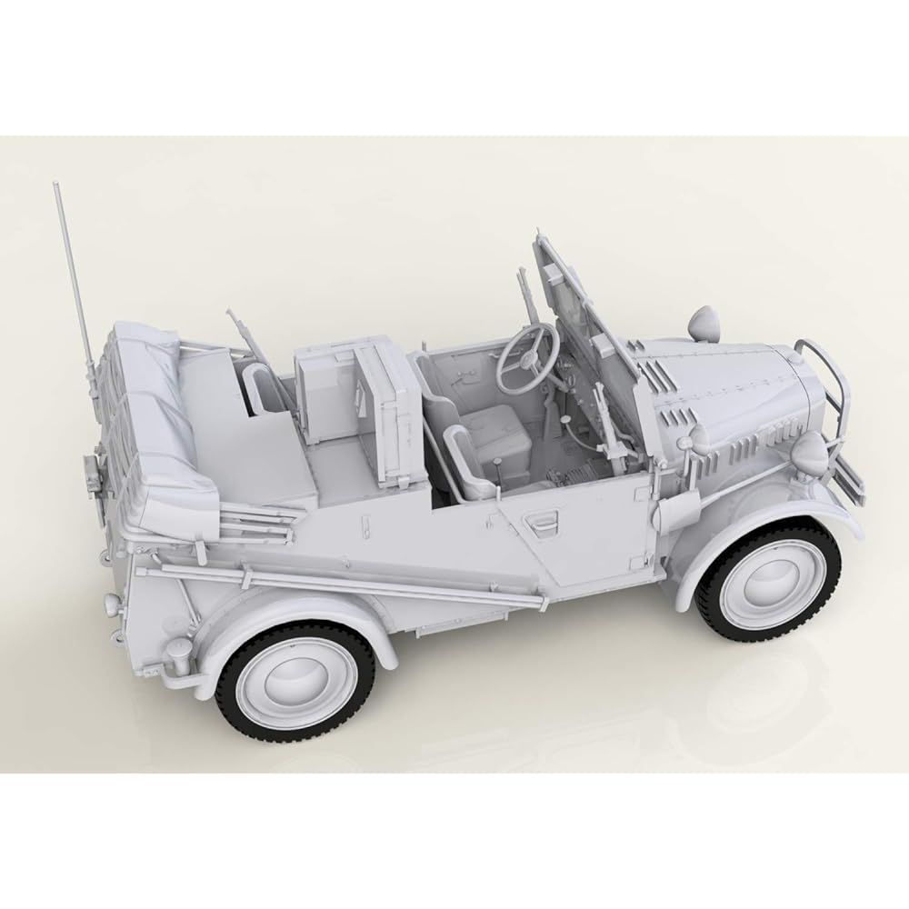 ICM 1/35 German Army le.gl.Einheitz-Pkw Kfz.2 Light four-wheel drive radio equipped vehicle plastic model 35583