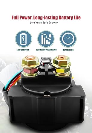 Motorcycle Starter Relay Motorcycle Starter Solenoid Relay for Suzuki DR125SE DR200SE DR 125 200 SE GR650 Temper GS 700 750 1100 VS 750 800 VX800 GV1200