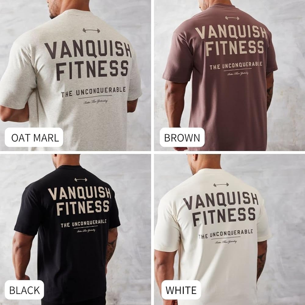 [Vanquish Fitness] Vanquish Fitness UNCONQUERABLE OVERSIZED T SHIRT Oversized T-shirt (overseas size)