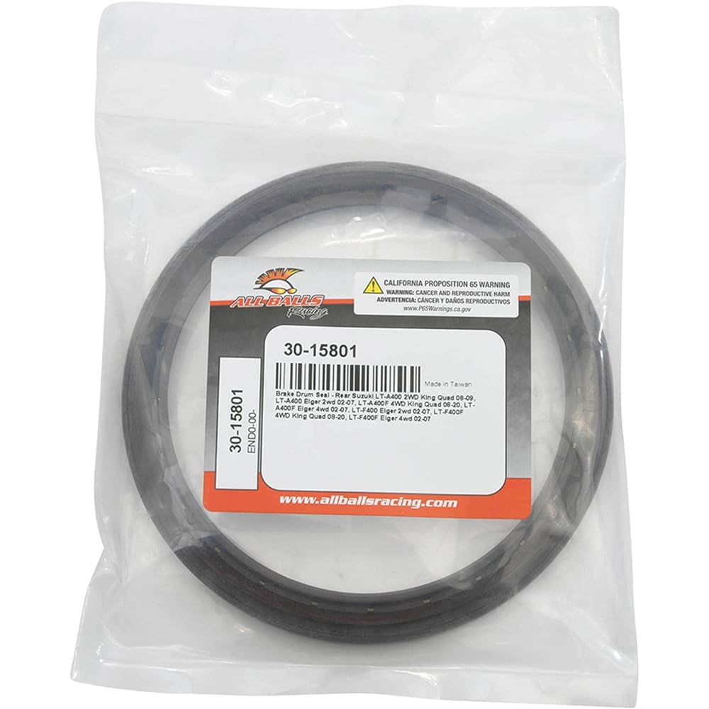 All Balls Rear Brake Drum Seal 130-158-8.5/15 30-15801 Suzuki LT-A 400 Eiger 2WD 2002 2003 2004 2007 02 03 04 07 LT-A 400 F King Quad 4WD 2008 200 2 009 2 010 2011 20 12 2013 2014 08 -14.