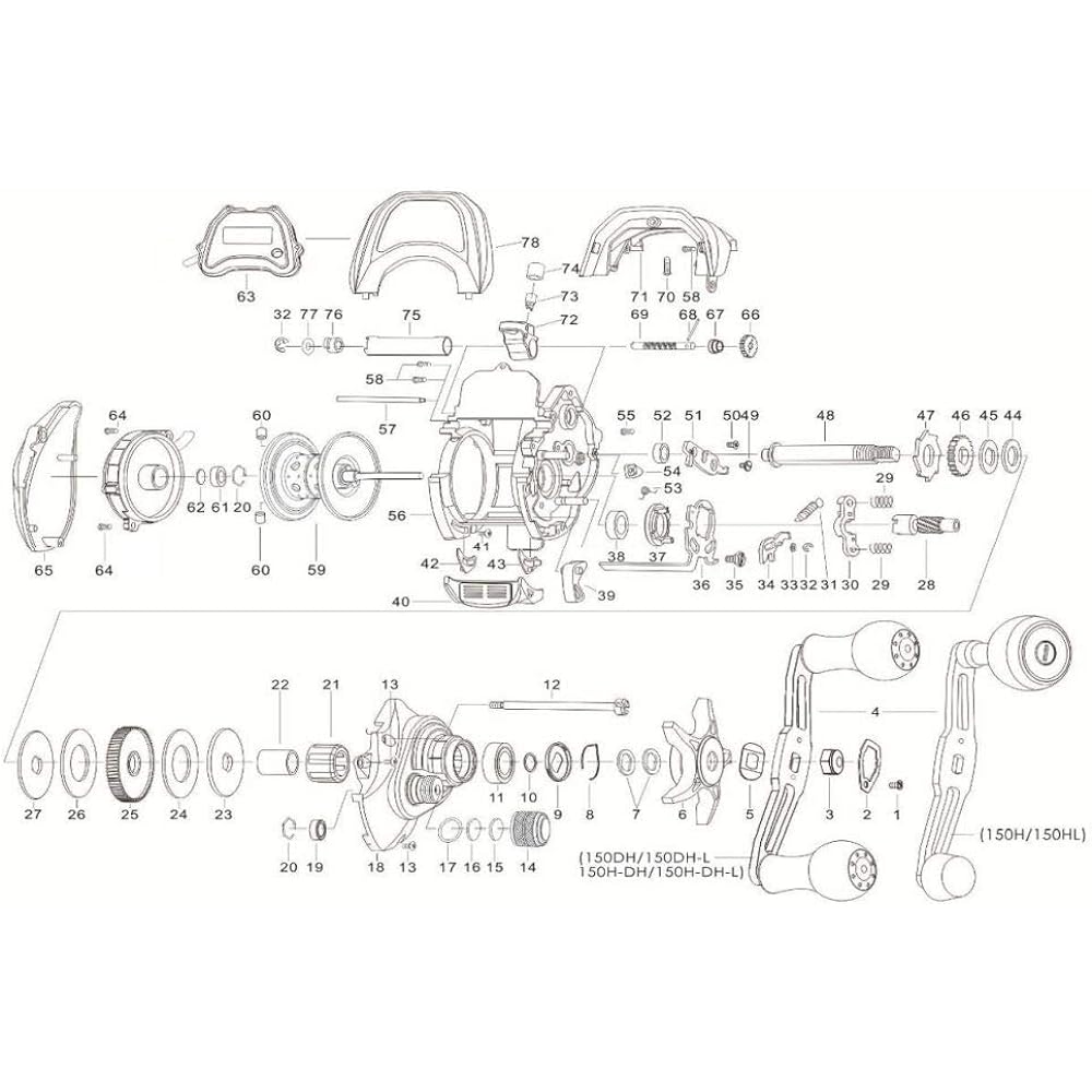 DAIWA Reel Genuine Parts 18 Tanasensor 150H Spool Part Number 59 Part Code 129687 00621024129687