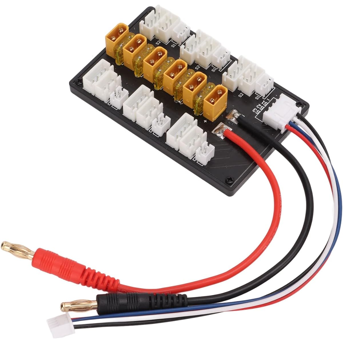 Parallel Charging Board 1-3S XT30 Lipo Battery Balance Charger Expansion Adapter ABS Charging Plate for IMAX B6 Charger