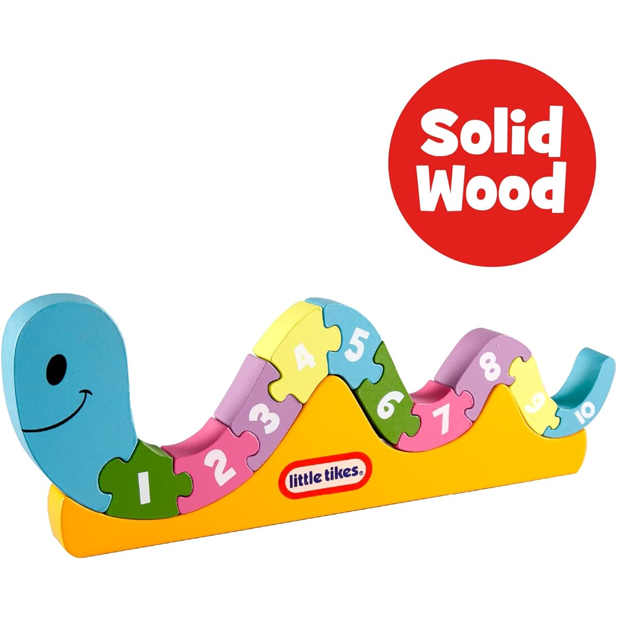 Little Tikes - Solid Wood Counting Worms - Color and Count Building Toy and Toddler Game - Montessori Toys and Learning Activities Great Birthday Gift for Boys and Girls.