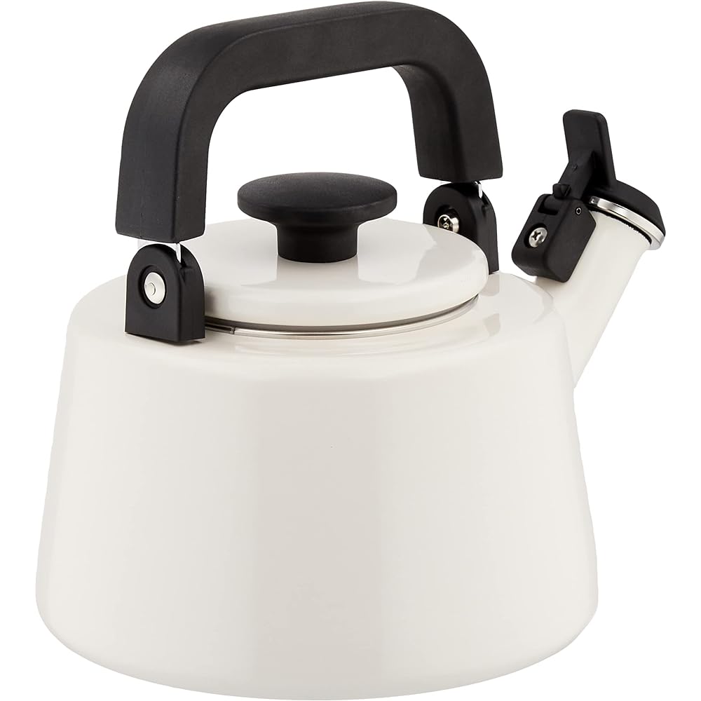 IRIS PLAZA Kettle IH Compatible Whistle White 2.1L Cotton CTN-2.1WK.W