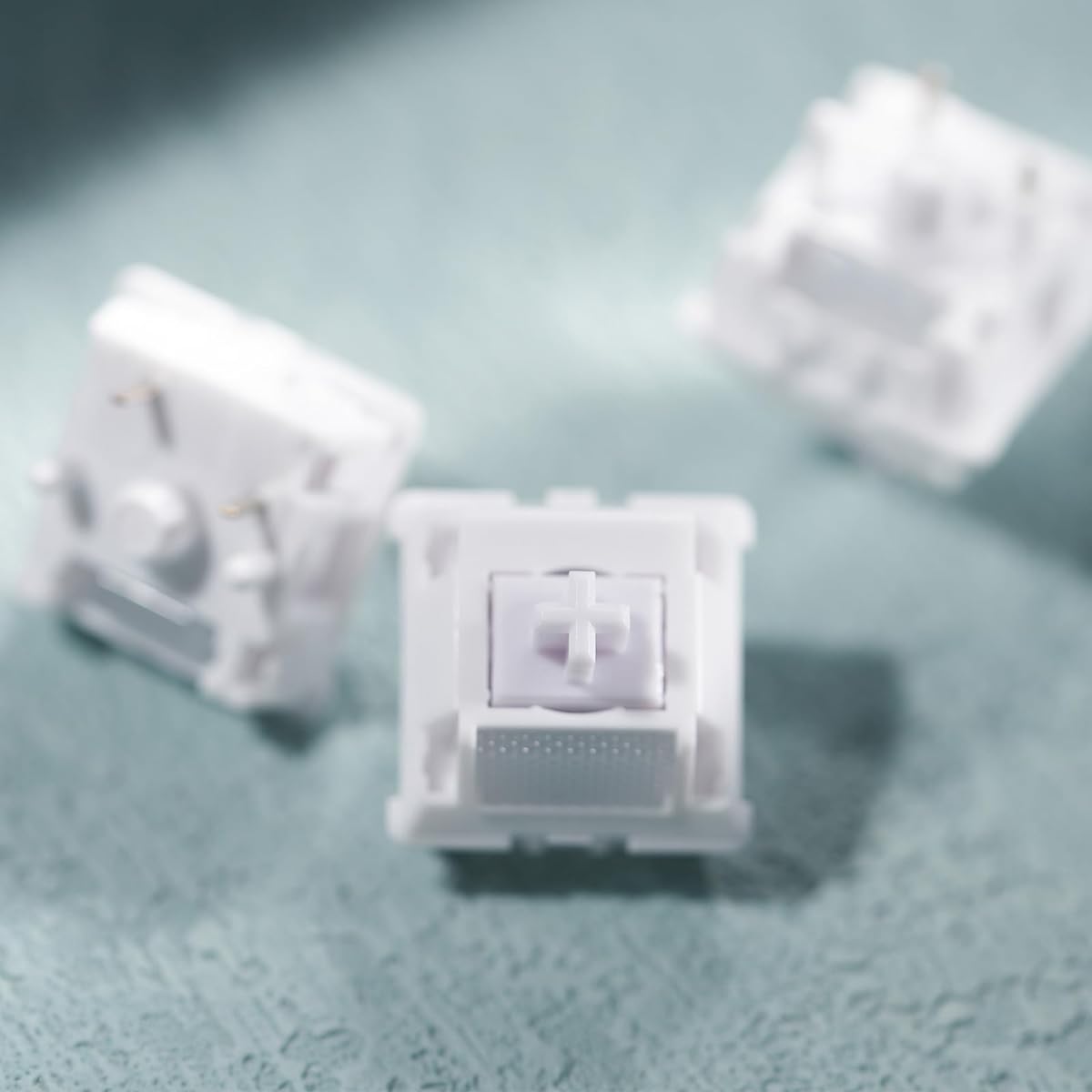 WS Morandi 35pcs Linear Mechanical Keyboard Switch, 5 Pin PCB Mount Factory Lubricated Switch 60g Spring Key Switch with POM Housing UPE Stem MX Keycaps for RGB Gaming Keyboard