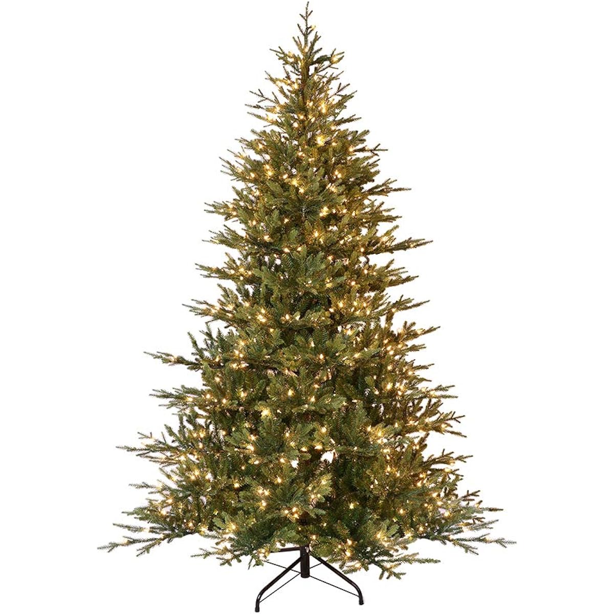 Puleo International 9' Pre-Lit Balsam Fir Artificial Christmas Tree with 1000 Clear Lights, Green