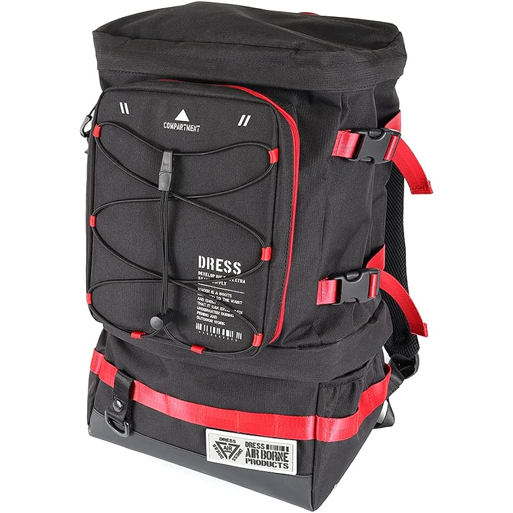 [DRESS] Fishing Backpack DRESS Red Large Size Expandable Waterproof Fishing Tackle Bag Rod Holder Bag Pack Men's Large Capacity Black Fishing Bag & "2021" Tackle Box Multi Beige [S] EVA Multifunctional Fishing Fishing Gear Fishing case storage container