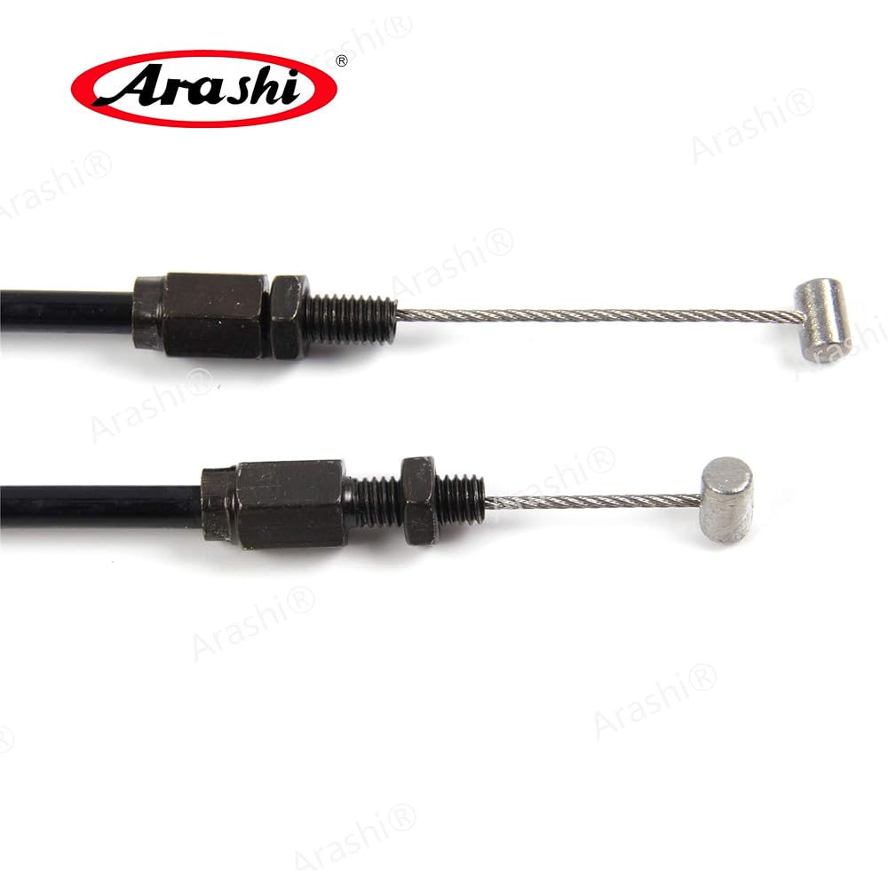 Arashi Throttle Cable and Clutch Cable Fits Yamaha YZFR6 YZF-R6 YZF R6 2006-2012 Motorcycle Replacement Accessories Black