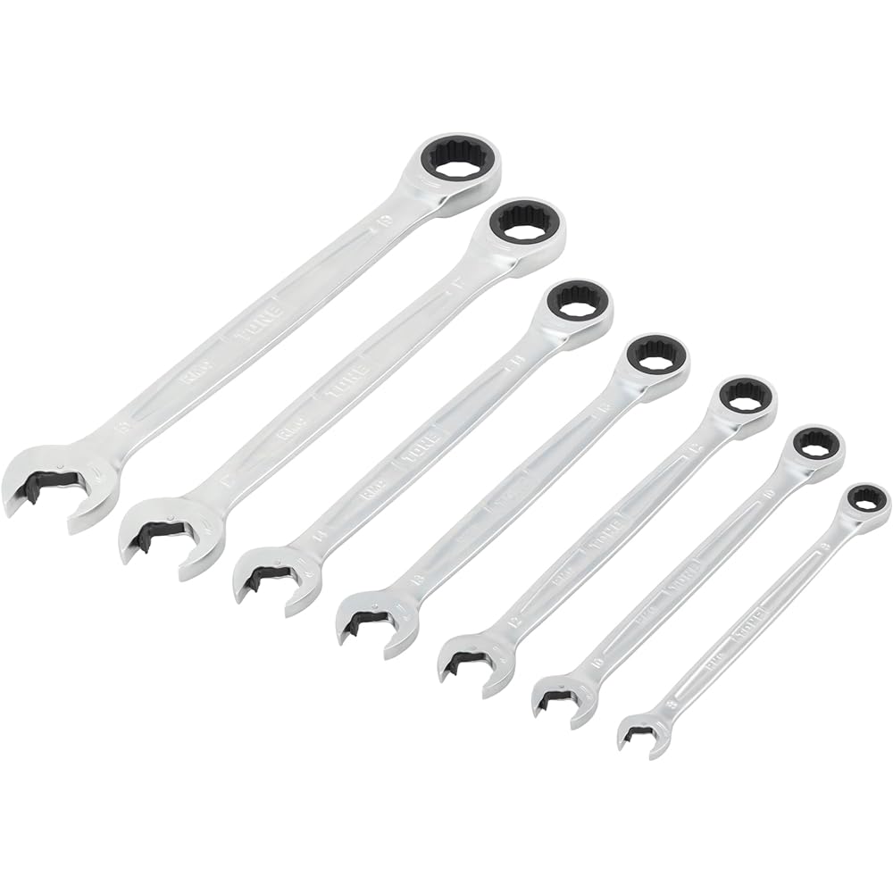 TONE Quick Ratchet Box Wrench Set RMQ700 Black Contents: 7 items