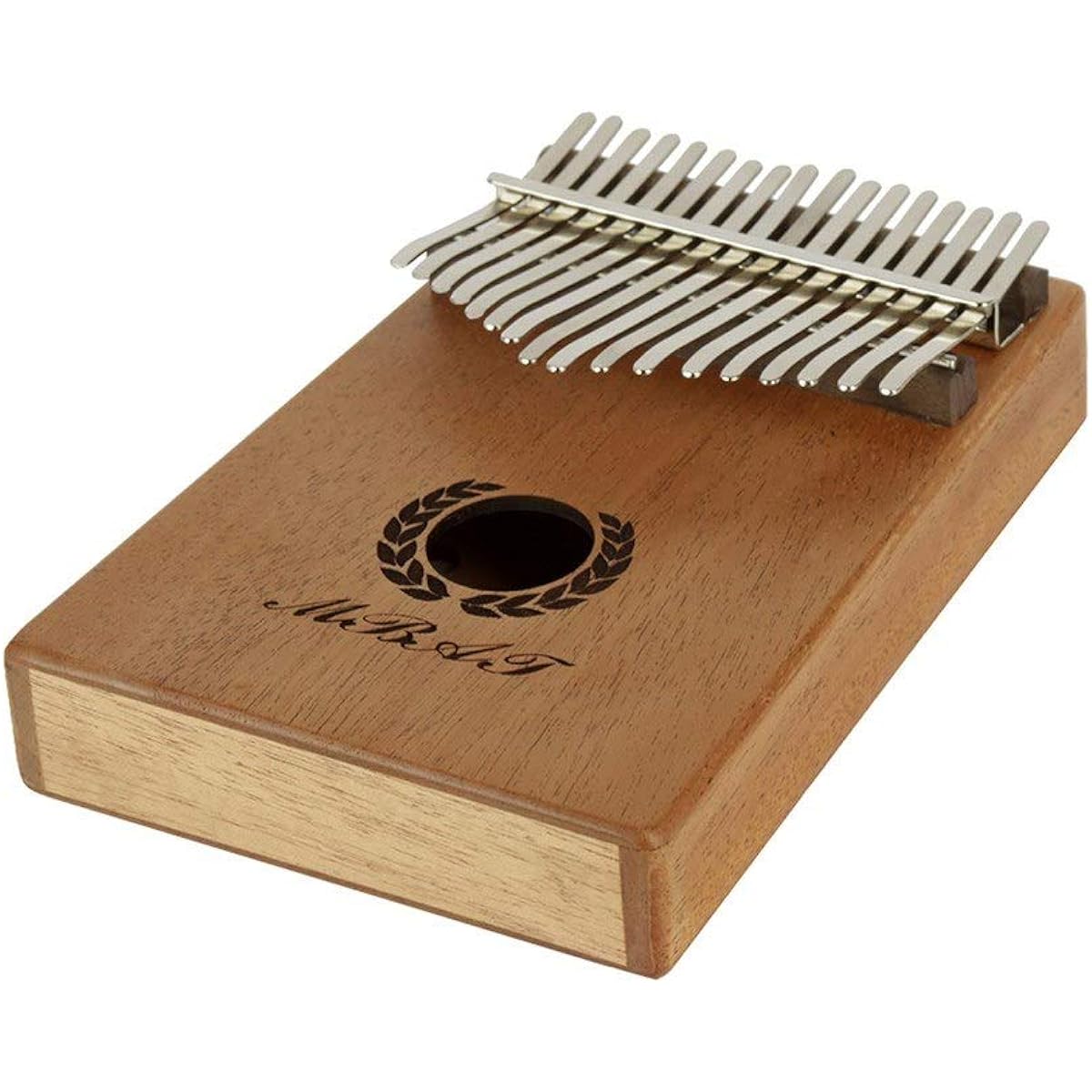 Thumb Piano Portable 17 Keys Kalimba Thumb Piano Mbira Mahogany Wood Storage Case Carry Bag with Stickers African Musical Instrument
