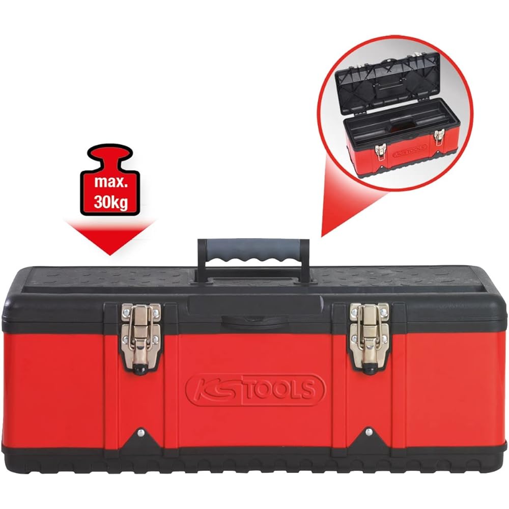KS TOOLS Plastic sheet steel toolbox 470x238x203mm Plastic sheet steel toolbox 470x238x203mm 850.0350