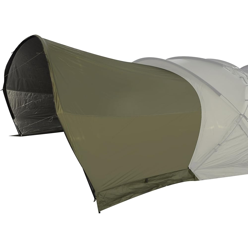 Tenplay "G-TENT" Shelter Tent Dome Tent for 4-6 People Width 350cm Living Room Waterproof and Windproof 70D Nylon with Chimney Hole 4 Seasons Aluminum Pole Water Pressure Resistance 5000mm Family Freestanding [Silver Coating] Camping Outdoor Glamping BBQ