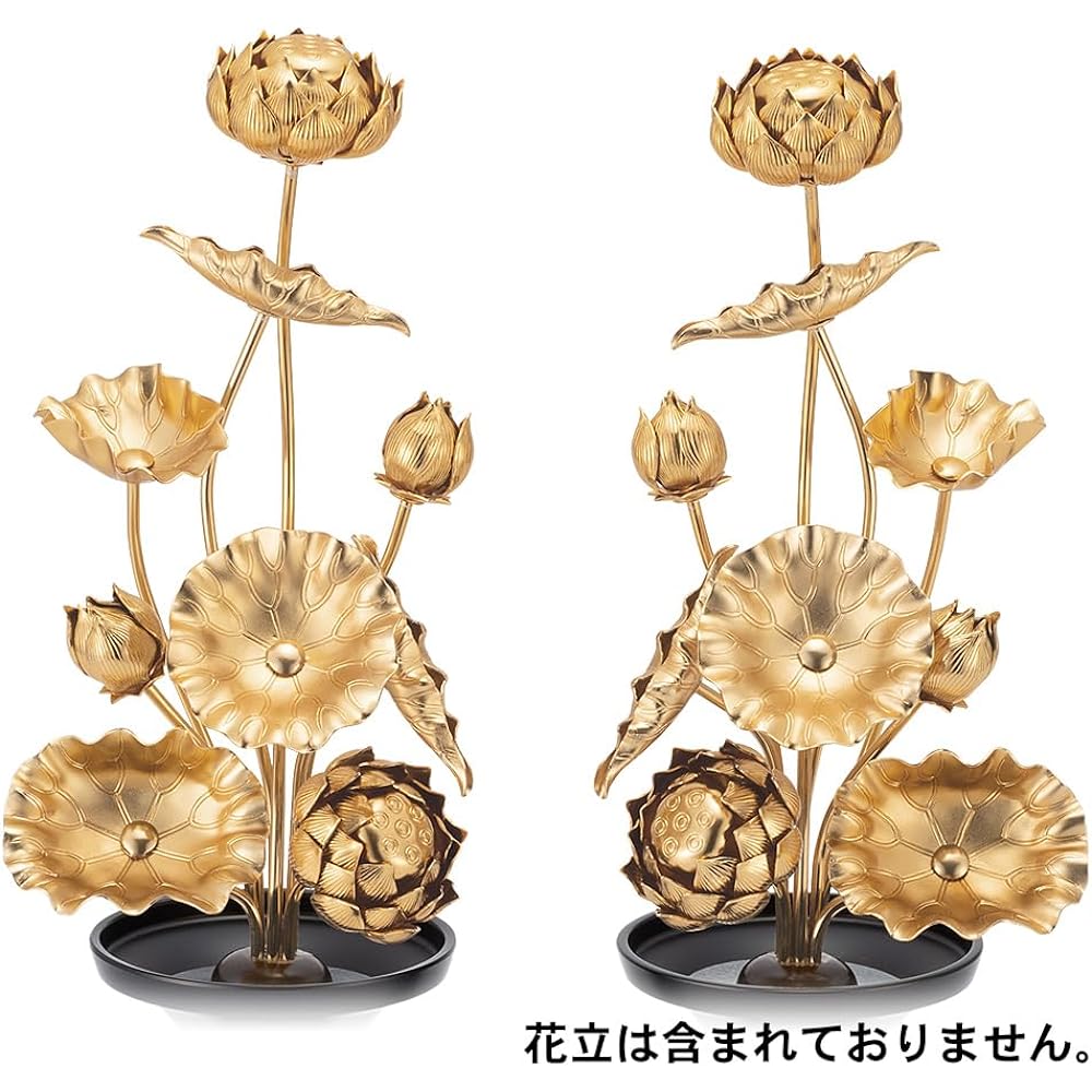 Buddhist altar shop Takita Shoten Everlasting flowers 6 cm (pair) Height 21cm x Width 11cm Buddhist altar fittings/Jouka Made in Japan Certificate included