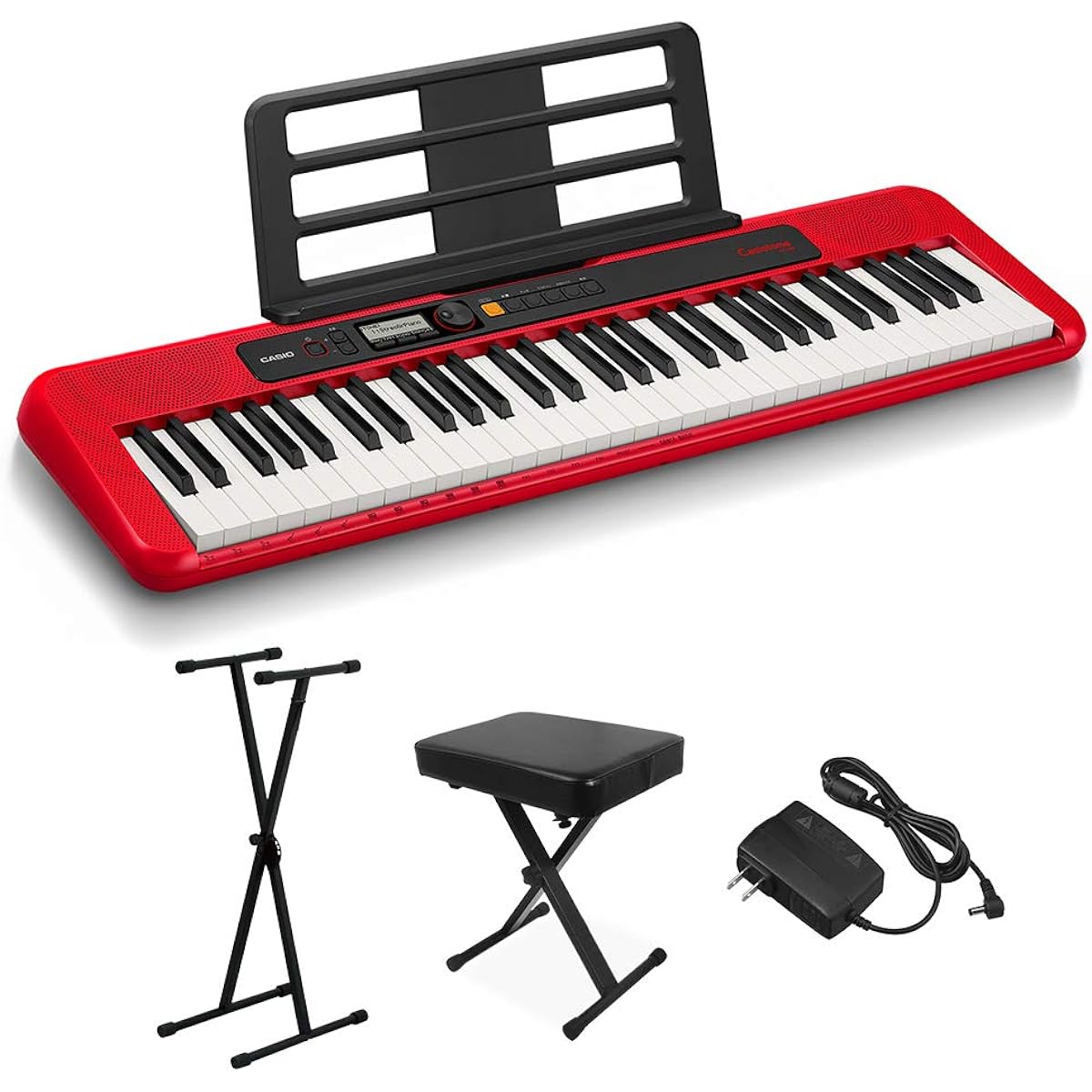 CASIO CT-S200 RD stand/chair set 61 keys Casiotone keyboard electronic piano
