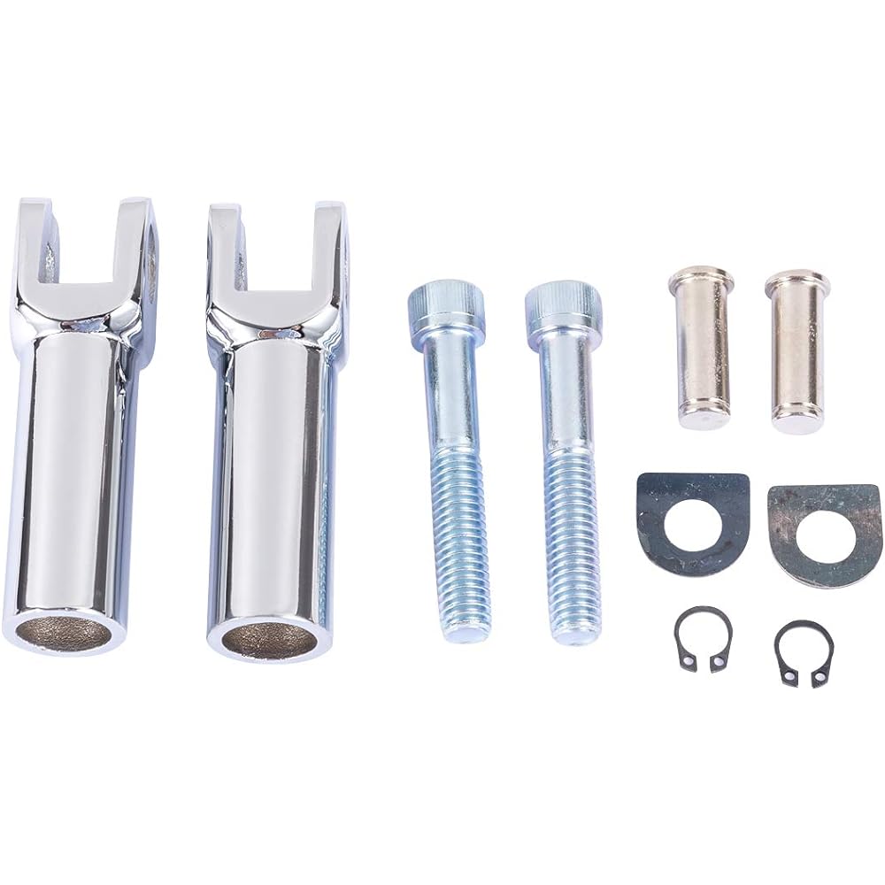 Passenger Footpeg Support Kit Footpeg Mount Clevis for Harley-Davidson Softail 2000-2017 Black 02005