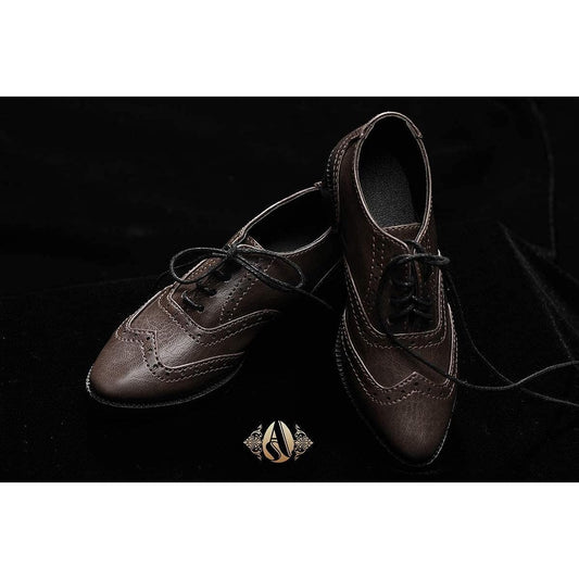 ASDOLL BJD Shoes Doll Shoes BJD Doll Exclusive AS74cm Business Shoes Wing Tip Dark Brown/White (Dark Brown)