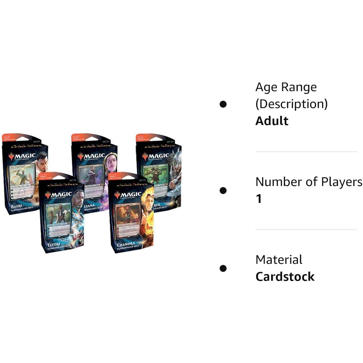 MTG Magic the Gathering Core Set 2021 M21 - All 5 Planeswalkers