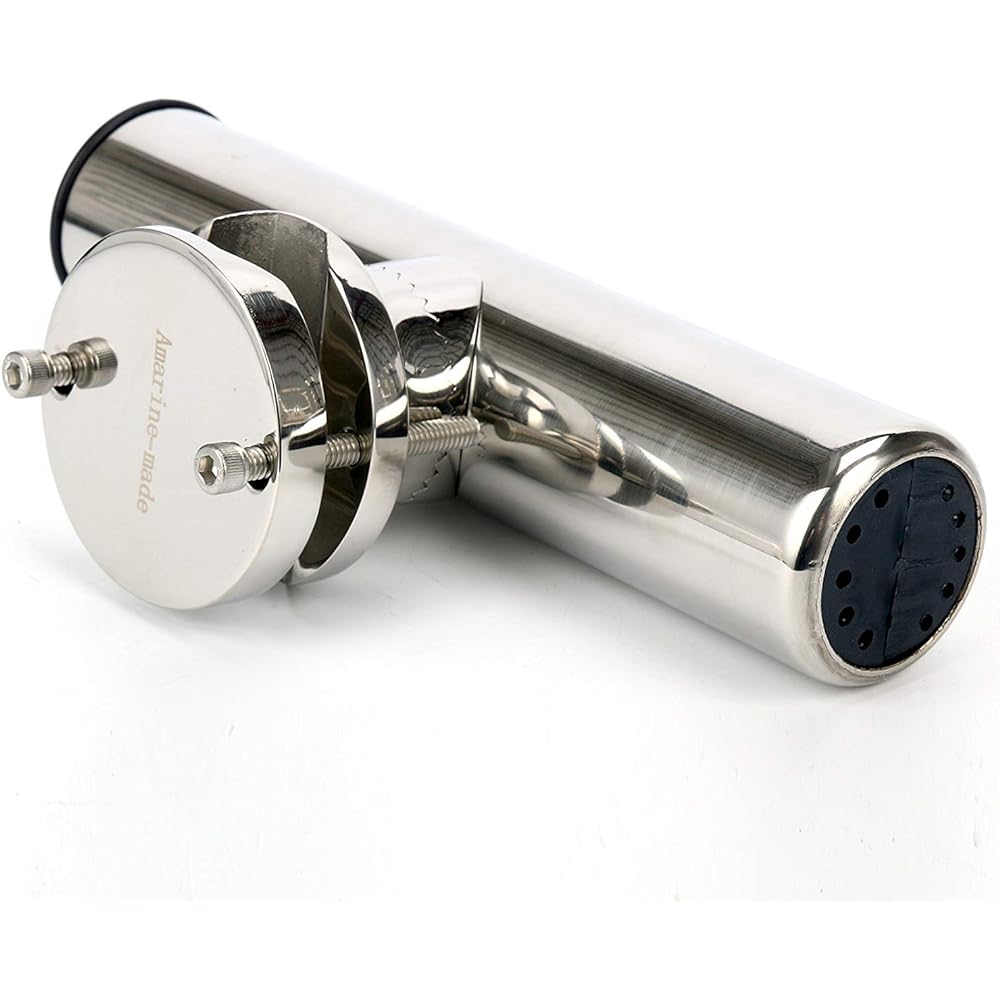 Amarine made Rod Holder Boat Rod Holder Stainless Steel Rod Holder Angle Adjustable Hex Wrench Included 32~50mm