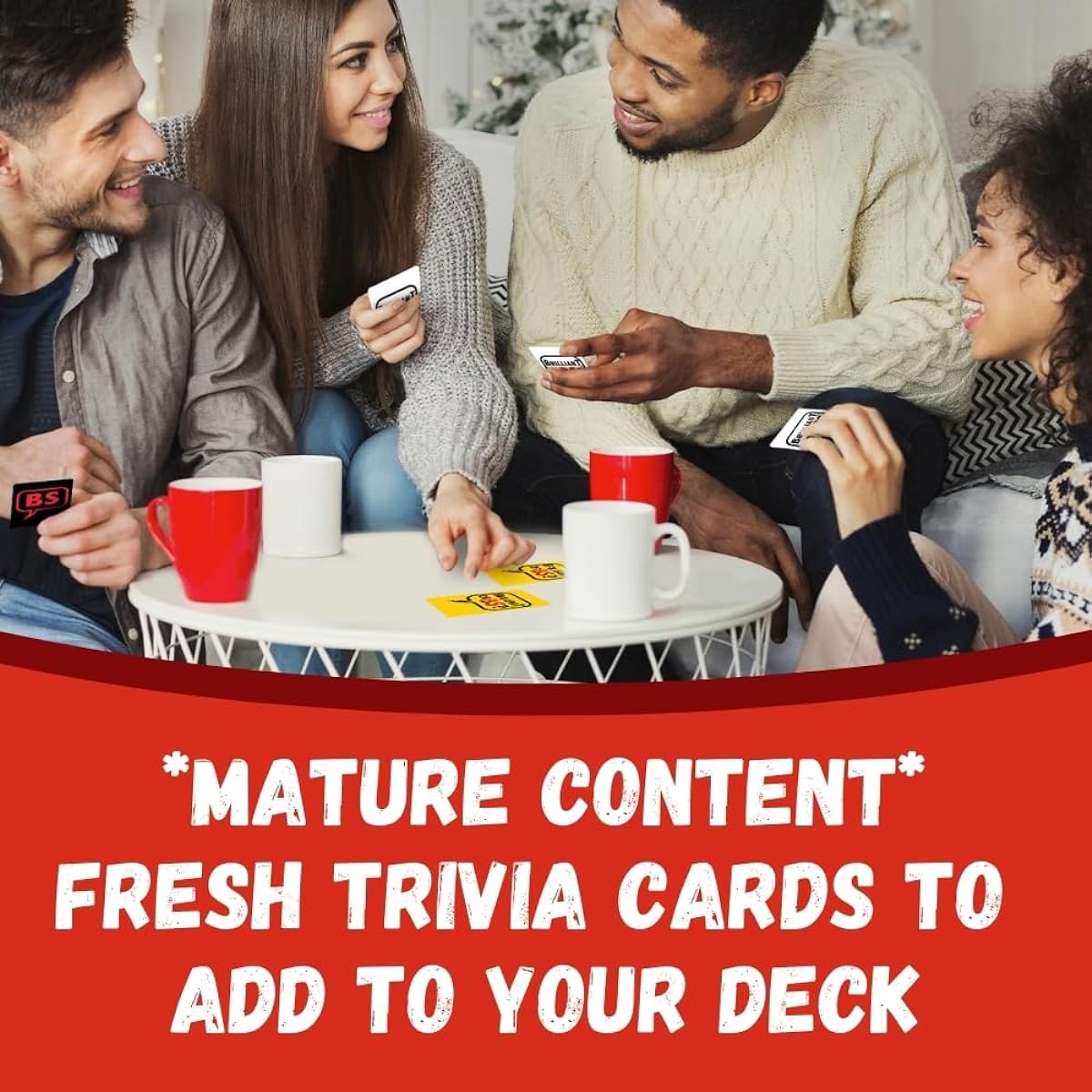 Brilliant or BS? NSFW Expansion Pack [Fun Bluffing Game for 4-6 Players, Party Game for Adults 18+]