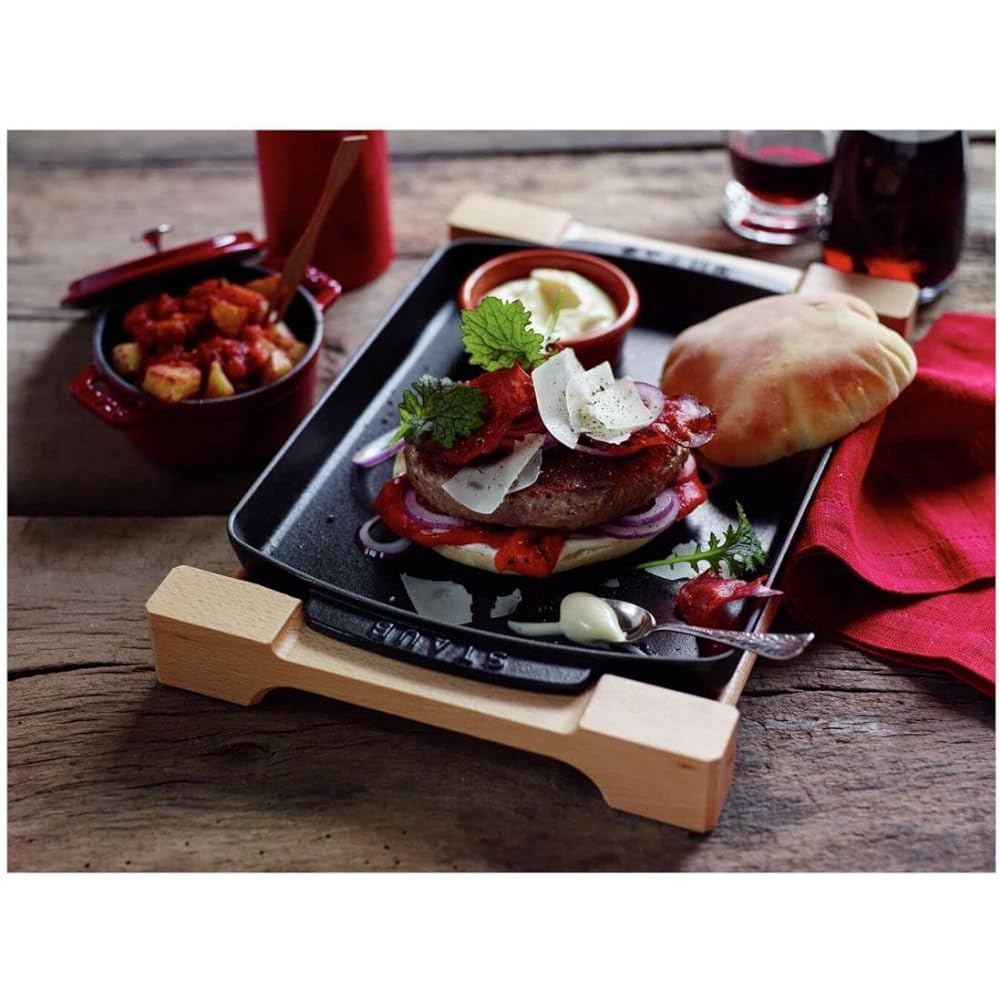 staub "Steak Plate" Iron Plate Enamel Oven Compatible [Authorized Japanese Product] 40509-523