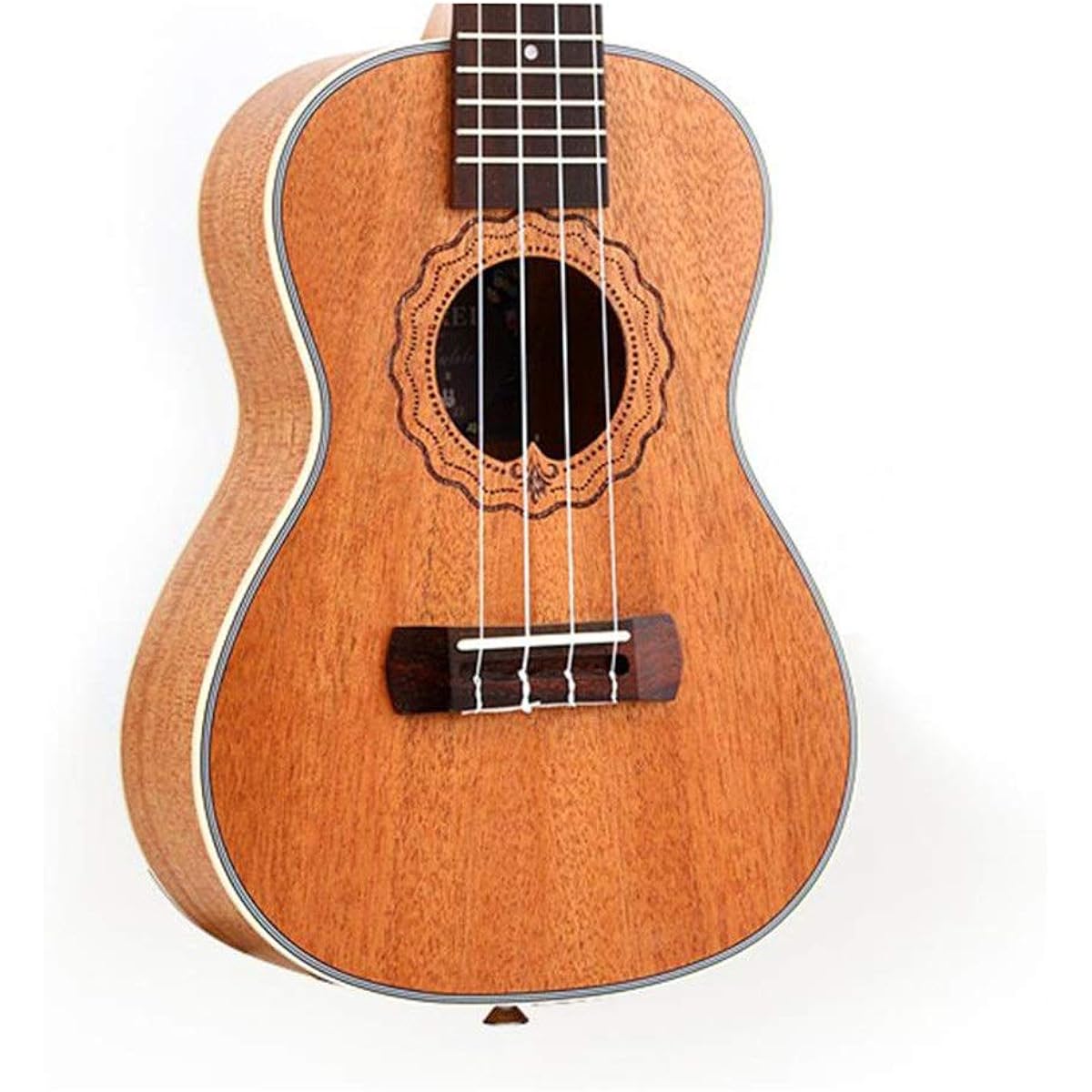 Ukulele 23 Inch Traditional Concert Ukulele Mahogany Wood Uke Hawaii Kids Small Guitar with Gig Bag for Kids Students Beginners (Color: Wood, Size: 23 inches)