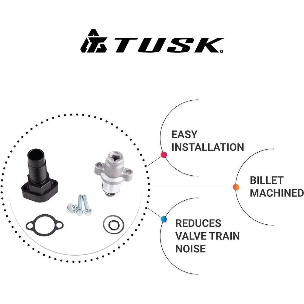 TUSK Automatic Cam Chain Tensioner Kit Black Anodized for Polaris RZR XP 4 1000 2014-2016