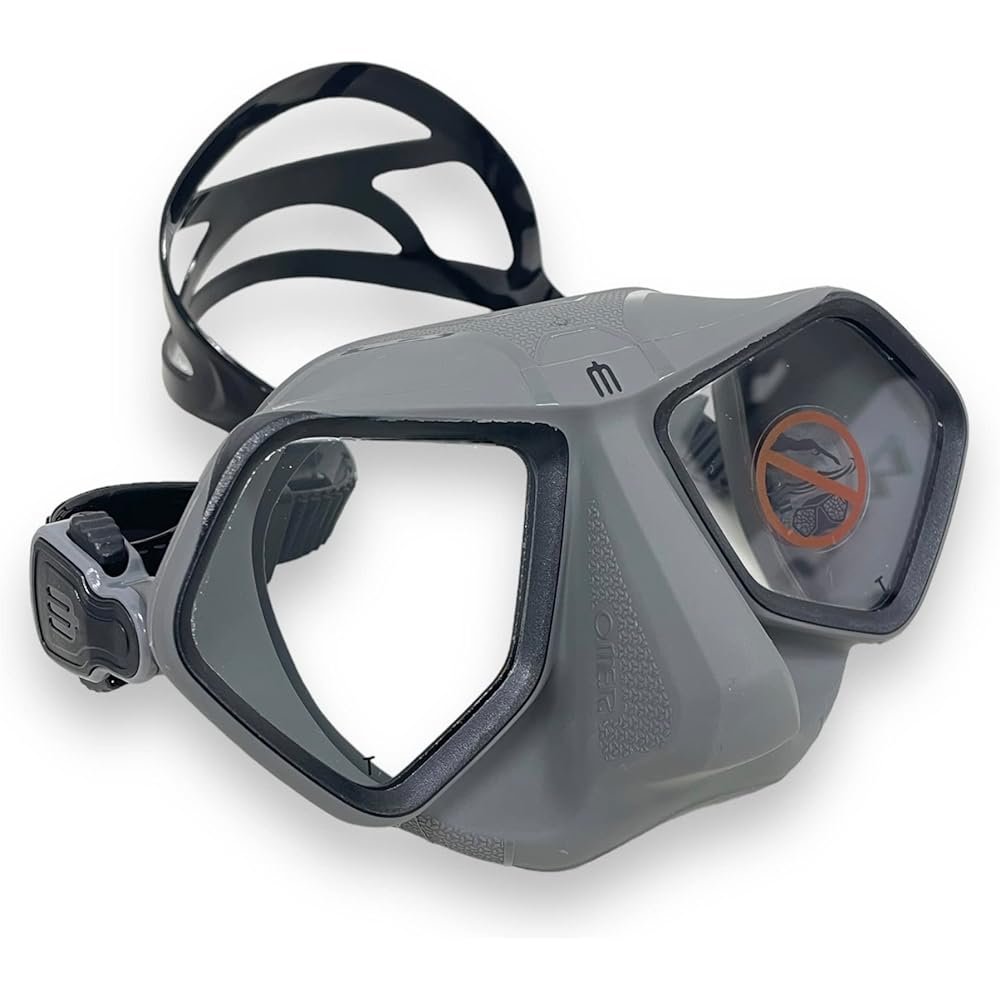 O.ME.R WOLF MASK GRAY/BLACK Freediving Mask Wolf Mask Gray/Black 610149