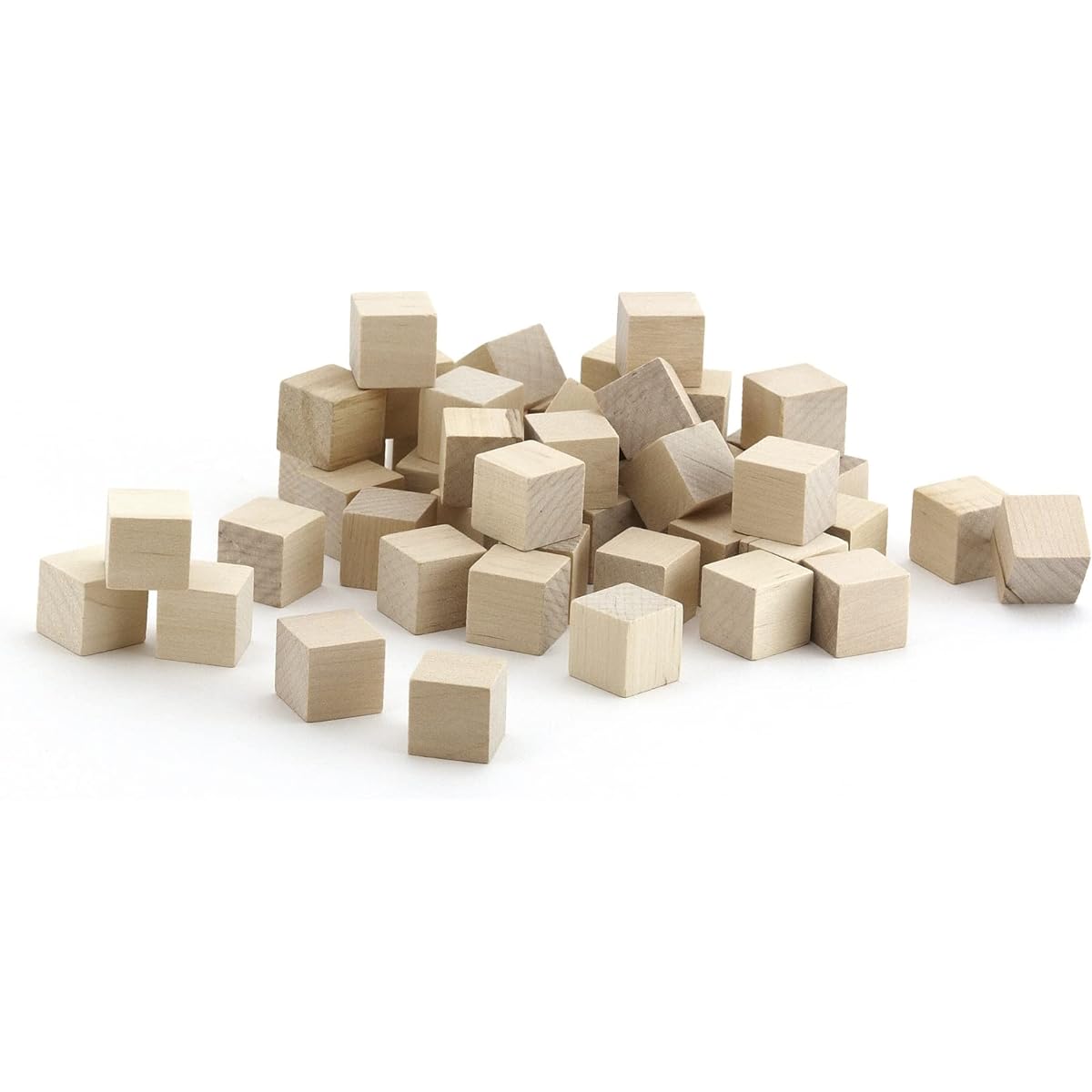 [Hygloss] Hygloss Unfinished Wood Blocks Cubes, 3/4Inch, Natural, Set of 72 9541 [Parallel Import]