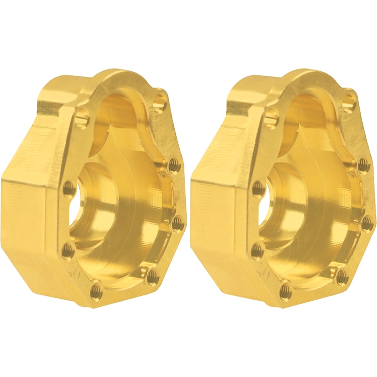ShareGoo Heavy Duty Brass Steering Knuckle Portal Cover Steering Carrier Counterweight Compatible with Traxxas TRX4 1/10 RC Crawler Car