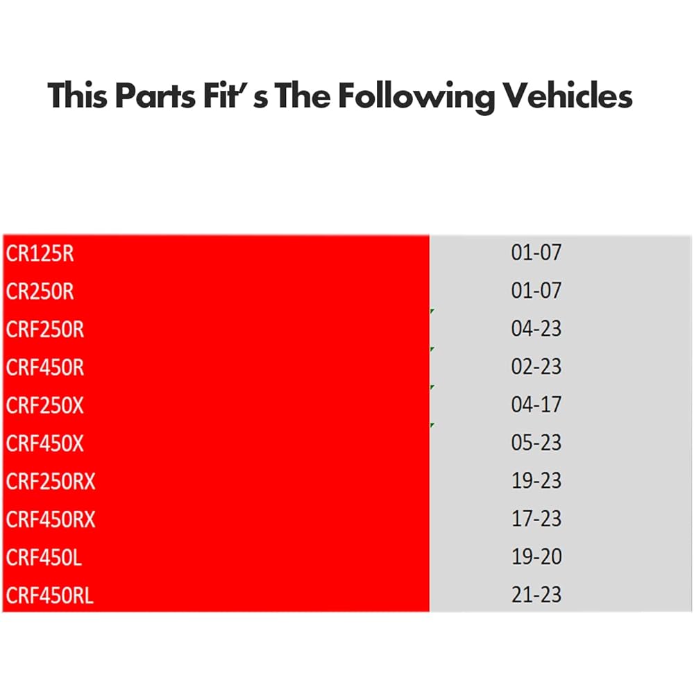 SCAR Steering Stem Nut Compatible with Honda CR R CRF CRFX CRFRX CRFL 125 250 450 CRF250R CRF450R 01-23 - Red