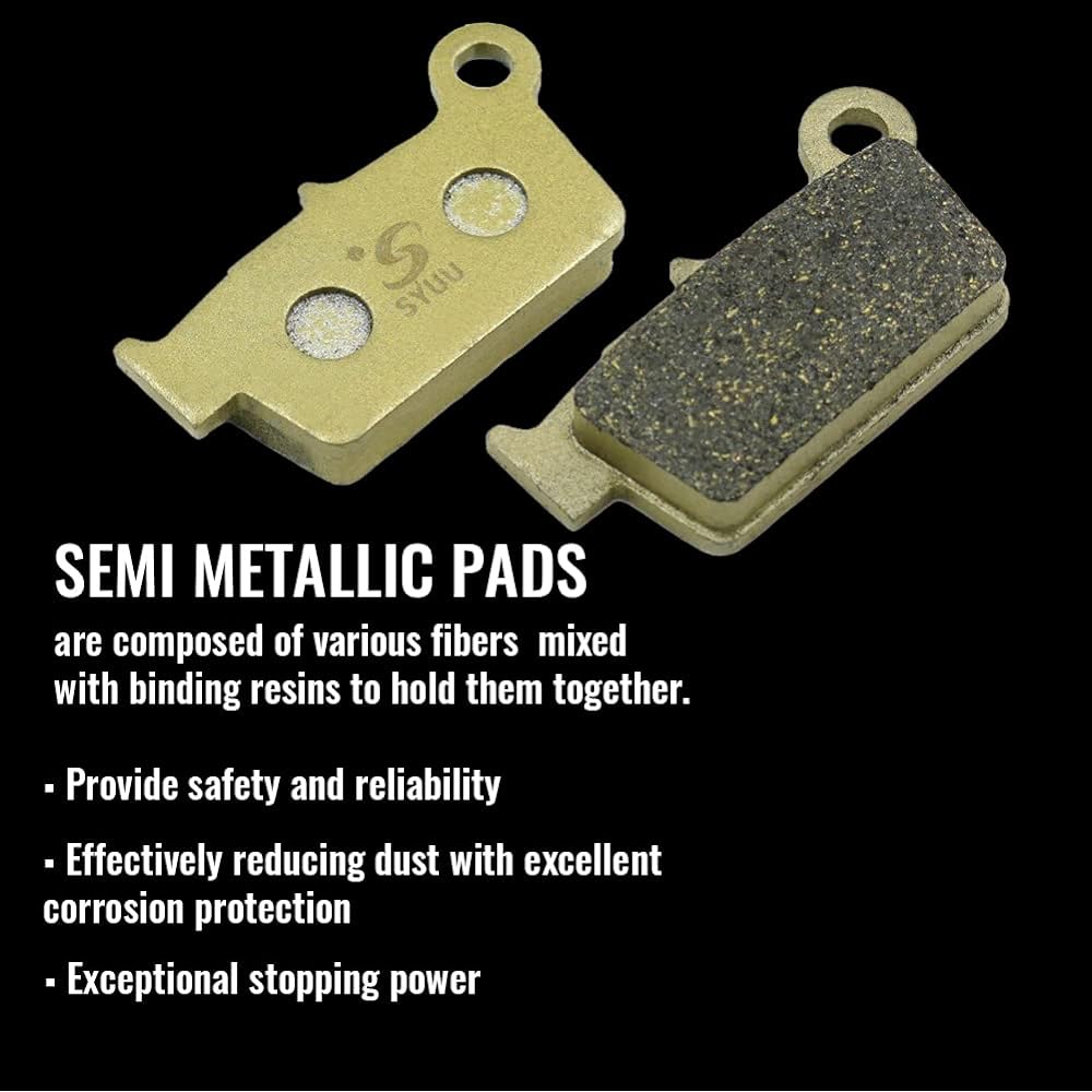 SYUU Motorcycle Replacement Front Rear Brake Pads Brake Pads for Suzuki RMZ 250 RM-Z 250 K4 K5 K6 K7 K8 K9 L0 L1 L2 L3 2004 2005 2006 2007 2008 2009 2010 2011 2012 2013 FA185F FA367R