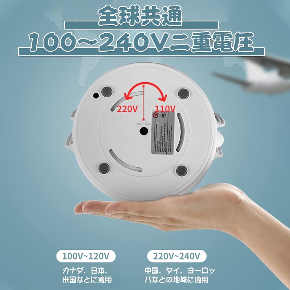 "Foldable Electric Kettle" Foldable Kettle, 100℃, 1L Large Capacity, Mini Electric Pot, Kettle, Home Boiler, 100-240V Compatible with Overseas, 2-Minute Boiling, Breast Preparation Equipment, Hot Water, Ramen, Spicy Soup, Poultry, Shabu-Shabu, Compact