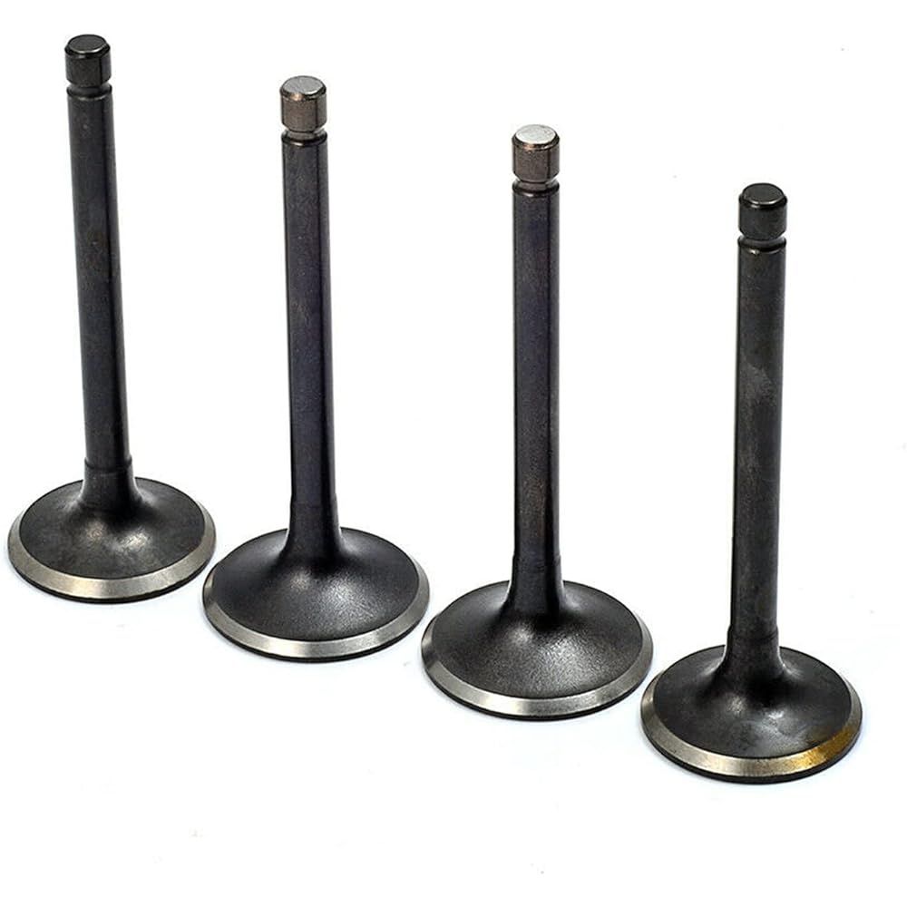 MOTO1988 Exhaust and Intake Valve Set of 4 for Ezgo 1996-Up 295-350cc Fuji-Robin Engine