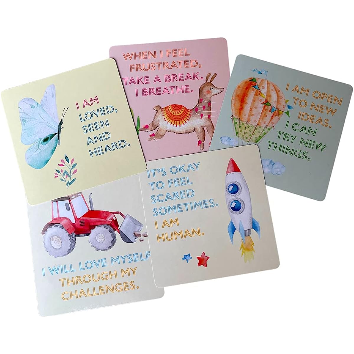 Affirmation Cards for Kids - Positive Empowerment Affirmation Cards for Kids Promote Self-Love Self-Belief Resilience I Am My Own Masterpiece